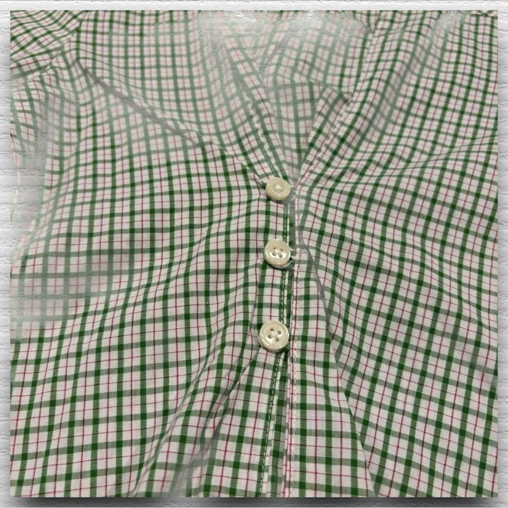 Gymboree Ivy Green Checkered Poplin 2010